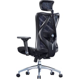 SILLA P/GAMER-OFICINA SIHOO M57-N110 APOYABRAZOS-SOP-LUMBAR/CABEZAL-AJUSTABLE/BLACK