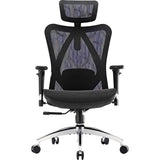 SILLA P/GAMER-OFICINA SIHOO M57-N110 APOYABRAZOS-SOP-LUMBAR/CABEZAL-AJUSTABLE/BLACK