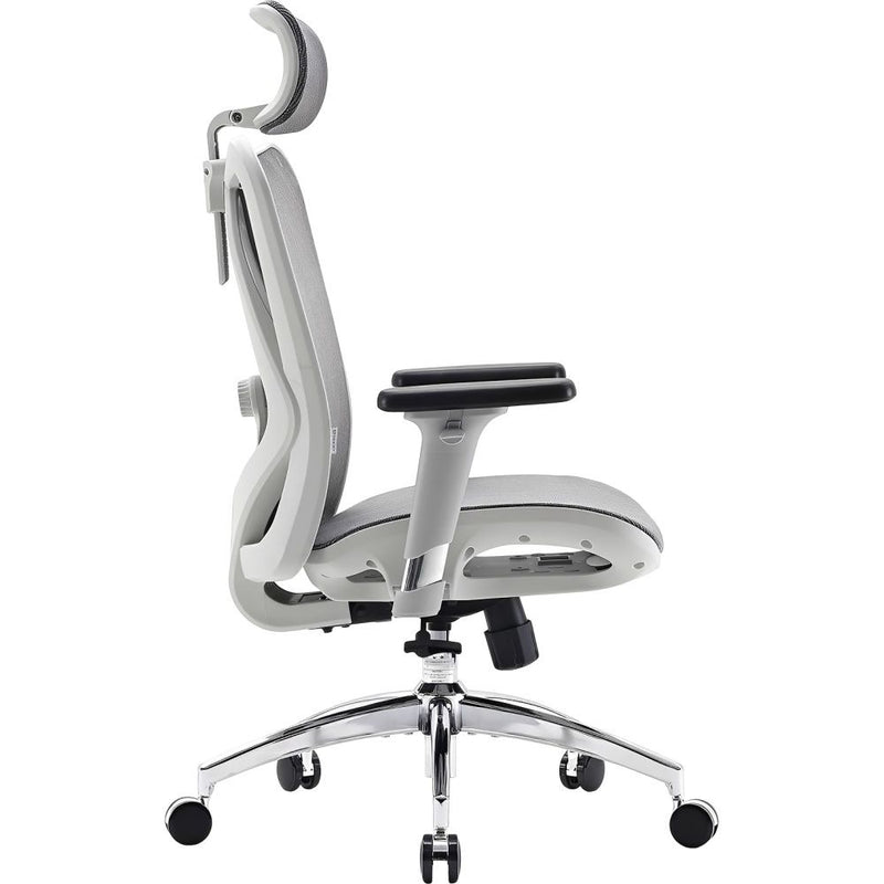 SILLA P/GAMER-OFICINA SIHOO M57-N111 APOYABRAZOS-3D/SOP-LUMBAR/CABEZAL-AJUSTABLE/GRAY