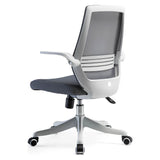 SILLA P/GAMER-OFICINA SIHOO M76-N102 APOYABRAZOS-UP-DOWN/SOP-LUMBAR/GREY/WHITE