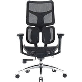 SILLA P/GAMER-OFICINA SIHOO DORO S100-B302 3D /DUAL-DYNAMIC-LUMBAR/5-LEVEL-ADJUSTABLE/BLACK