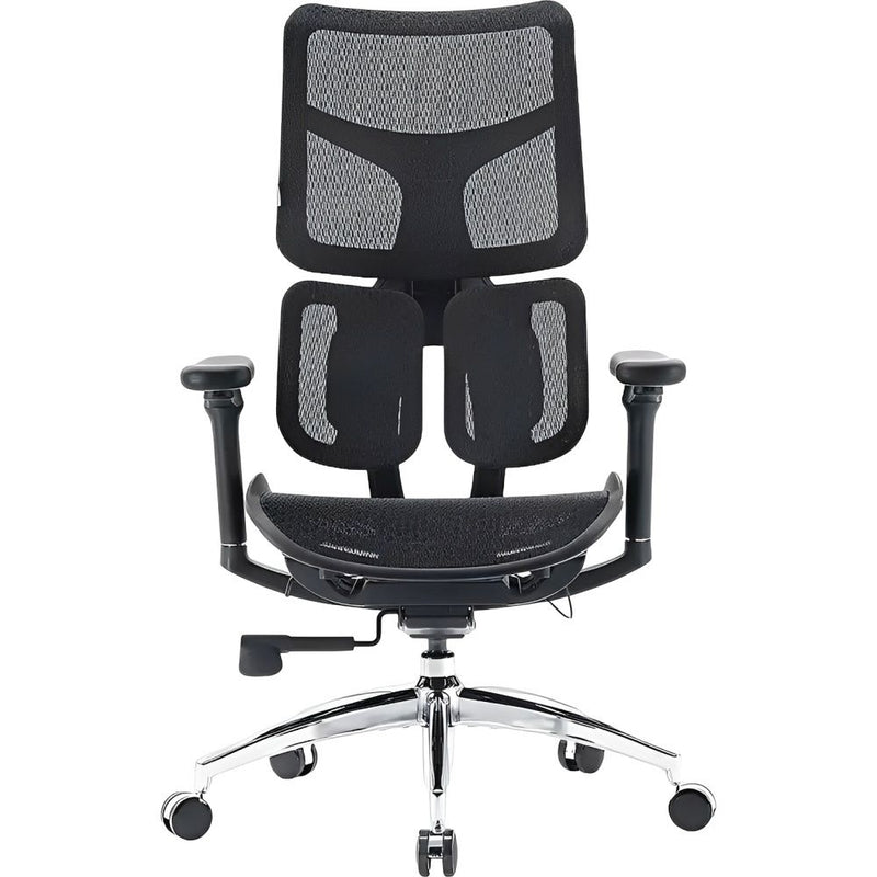SILLA P/GAMER-OFICINA SIHOO DORO S100-B302 3D /DUAL-DYNAMIC-LUMBAR/5-LEVEL-ADJUSTABLE/BLACK