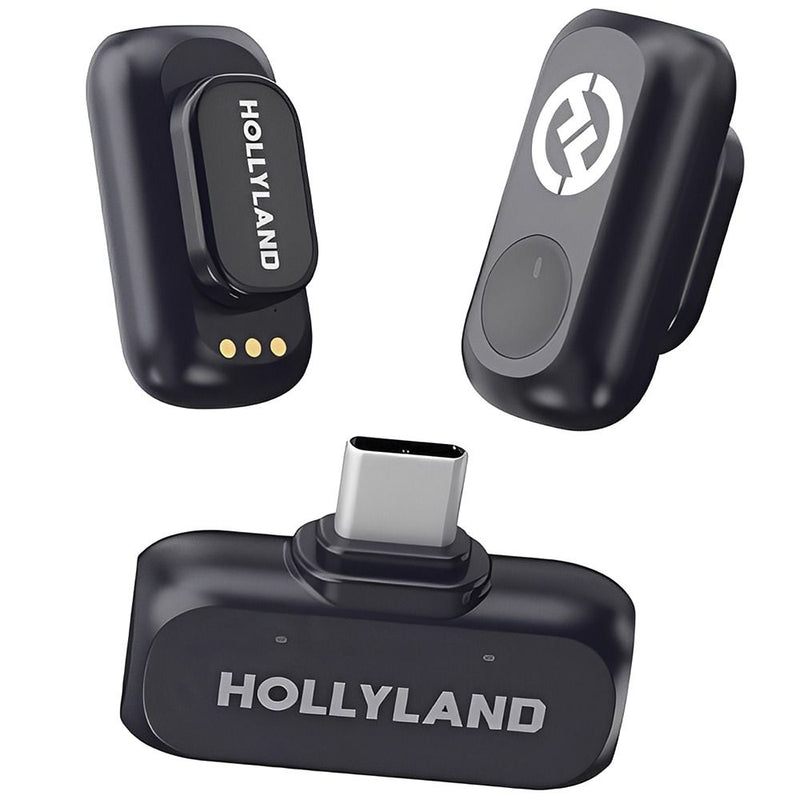 MICROFONO HOLLYLAND A1 MINI DUO - USB-C (2TX + 1RX USB-C) (SIN ESTUCHE) - ANATEL