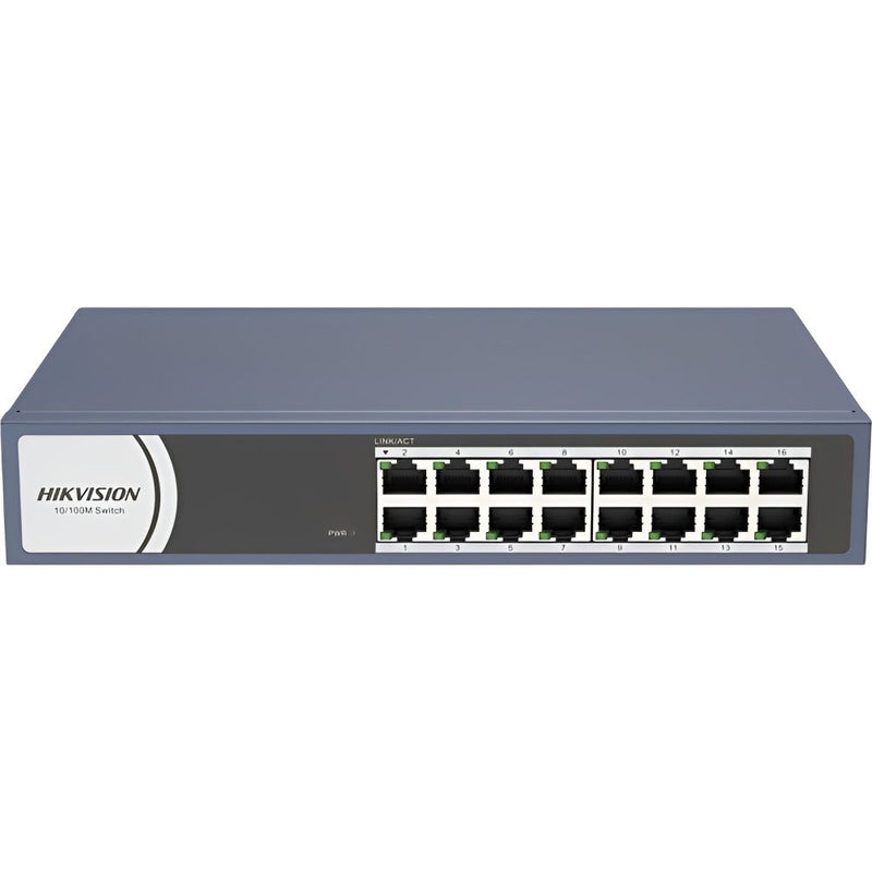 HIKVISION HUB SWITCH 16P DS-3E0116R-O (REG) 16P FAST ETHERNET 10/100MBPS