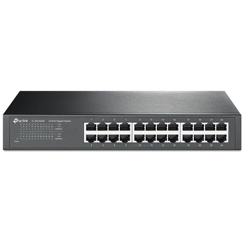 W. TP-LINK HUB SWITCH 24P TL-SG1024D 10/100/1000 9885