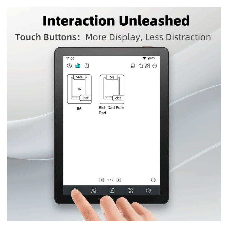 TABLET E-READER BIGME B6 COLOR 6" 64GB/ANDROID/BLACK (KINDLE)