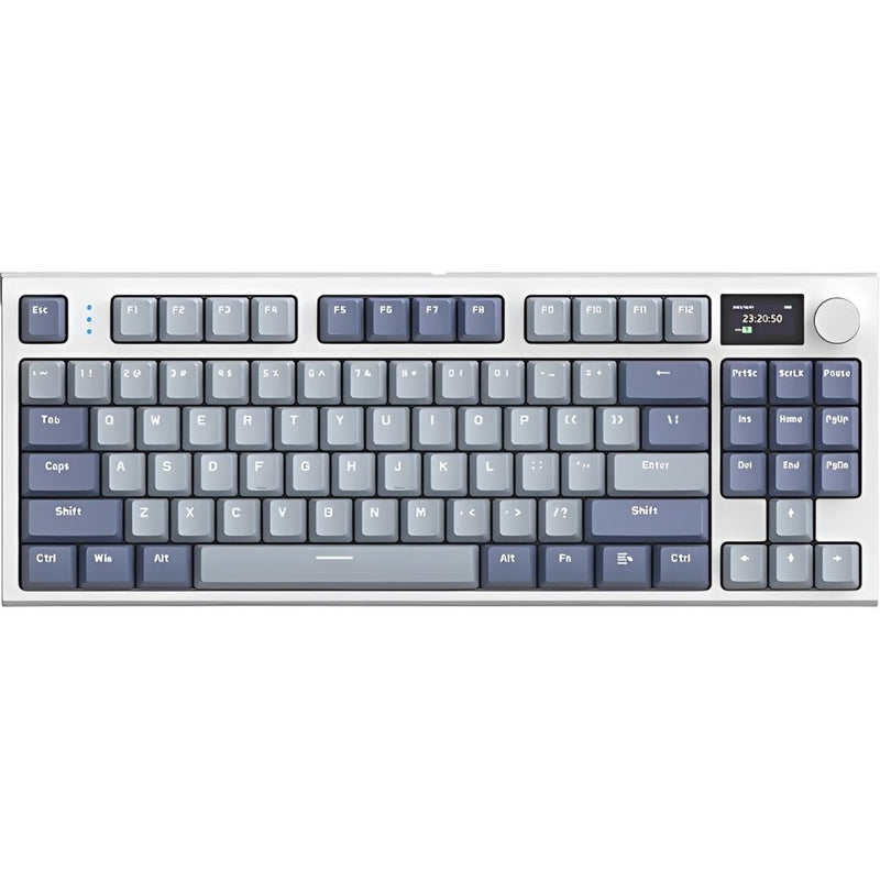TECLADO MECANICO WIRELESS ATTACK SHARK K86 RGB/80%/TRI-MODE/SW(LINEAR)/LAVENDER BLUE/WS