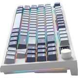 TECLADO MECANICO WIRELESS ATTACK SHARK K86 RGB/80%/TRI-MODE/SW(LINEAR)/LAVENDER BLUE/WS