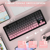 TECLADO MECANICO WIRELESS ATTACK SHARK M87 PRO V2 RGB/80%/TRI-MODE/SW(LINEAR)/BLACKBERRY