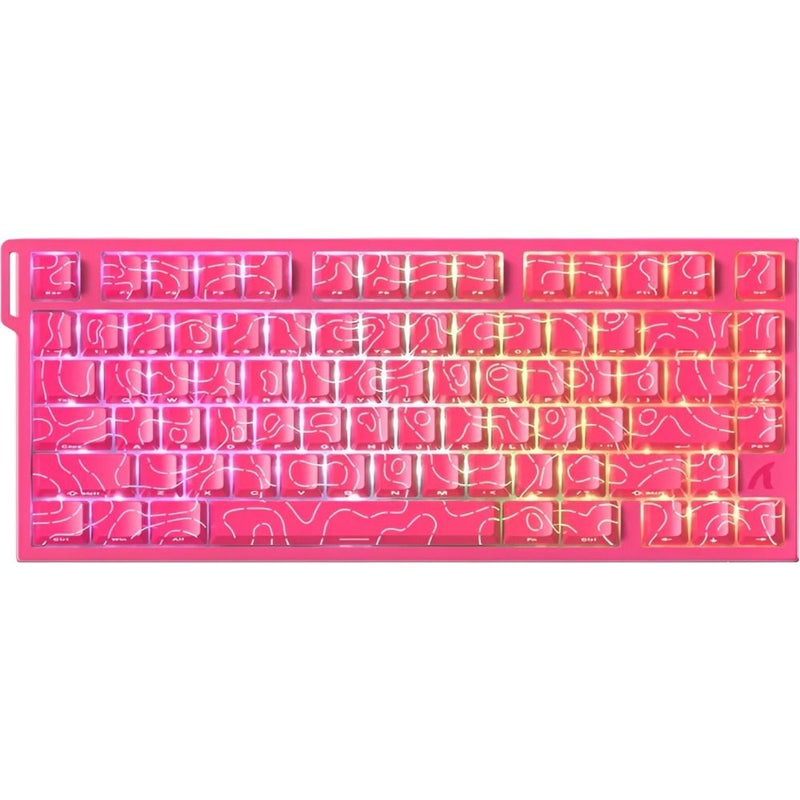 TECLADO MECANICO ATTACK SHARK R82 HE RGB/75%/8K/RAPID TRIG/MAGNETISW(LINEAR)/BERRY RED CONTO
