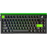 TECLADO MECANICO ATTACK SHARK R85 HE RGB/75%/8K/RAPID TRIG/MAGNETISW(LINEAR)/GREEN/PURPLE