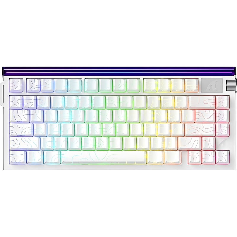 TECLADO MECANICO ATTACK SHARK R85 HE RGB/75%/8K/RAPID TRIG/MAGNETISW(LINEAR)/S.WHITE/PURPLE