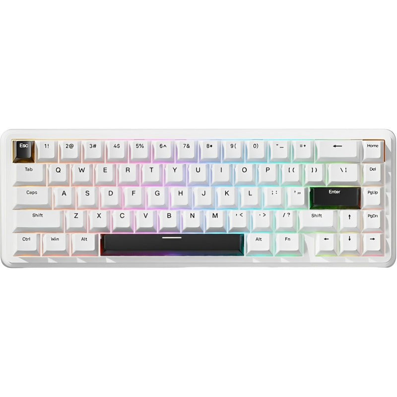 TECLADO MECANICO ATTACK SHARK X65 HE RGB/65%/8K/RAPID TRIGGER/ MAGNETIC SW(LINEAR)/SIMPLE WH