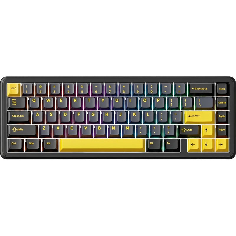 TECLADO MECANICO ATTACK SHARK X65 HE RGB/65%/8K/RAPID TRIGGER/ MAGNETIC SW(LINEAR)/STARRY BK