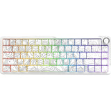 TECLADO MECANICO WIRELESS ATTACK SHARK X65PRO HE RGB/60%/8K/RAPID TRIGGER/ MAGNETIC SW/WHITE