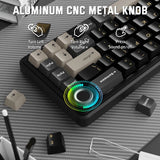 TECLADO MECANICO WIRELESS ATTACK SHARK X66 RGB/65%/TRI-MODE/SW(LINEAR)/STAR BLACK