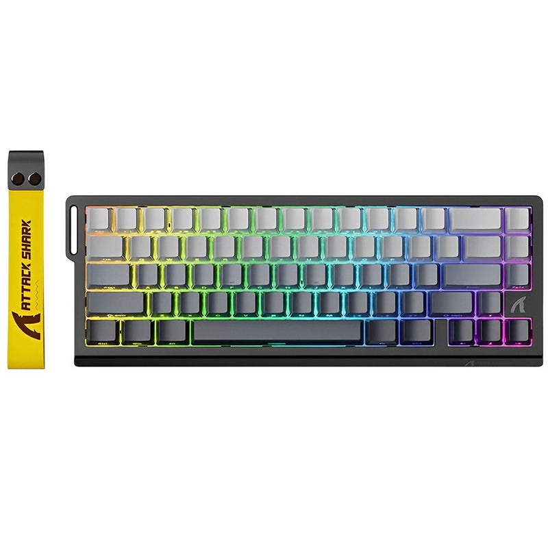 TECLADO MECANICO ATTACK SHARK X68 HE RGB/60%/8K/RAPID TRIGGER/ MAGNETIC SW(LINEAR)/MOONLIGHT