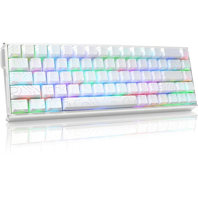 TECLADO MECANICO ATTACK SHARK X68MAX HE RGB/60%/8K/RAPID TRIGG/MAGNETIC SW(LINEAR)/WHITE 145006