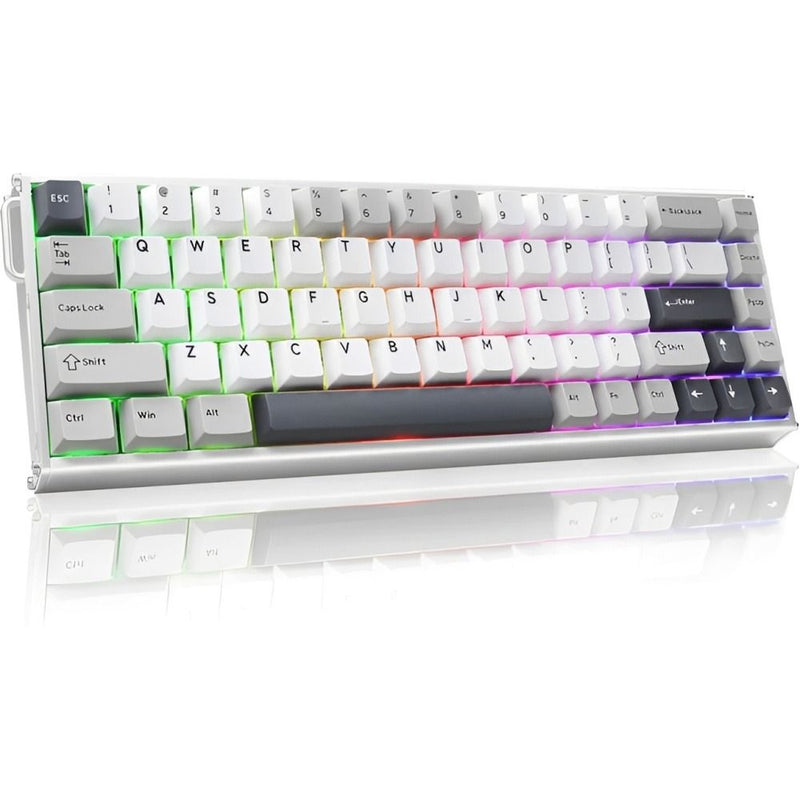 TECLADO MECANICO ATTACK SHARK X68MAX HE RGB/60%/8K/RAPID/TRIGG/MAGNETICSW(LINEAR)/S.LIGHT/WH