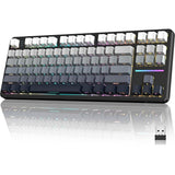 TECLADO MECANICO WIRELESS ATTACK SHARK X87 RGB/80%/TRI-MODE/SW(LINEAR)/MOONLIGHT