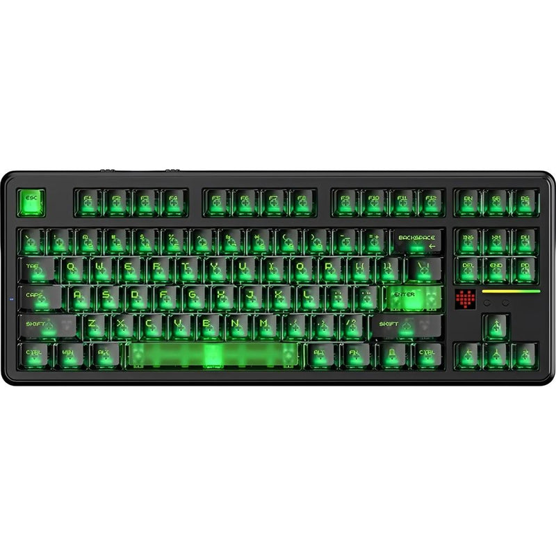 TECLADO MECANICO WIRELESS ATTACK SHARK X87 ULTRA RGB/80%/MEGA SHARK SW/SHADOW JADE