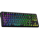 TECLADO MECANICO WIRELESS ATTACK SHARK X87 ULTRA RGB/80%/MEGA SHARK SW/FORGED CARBON