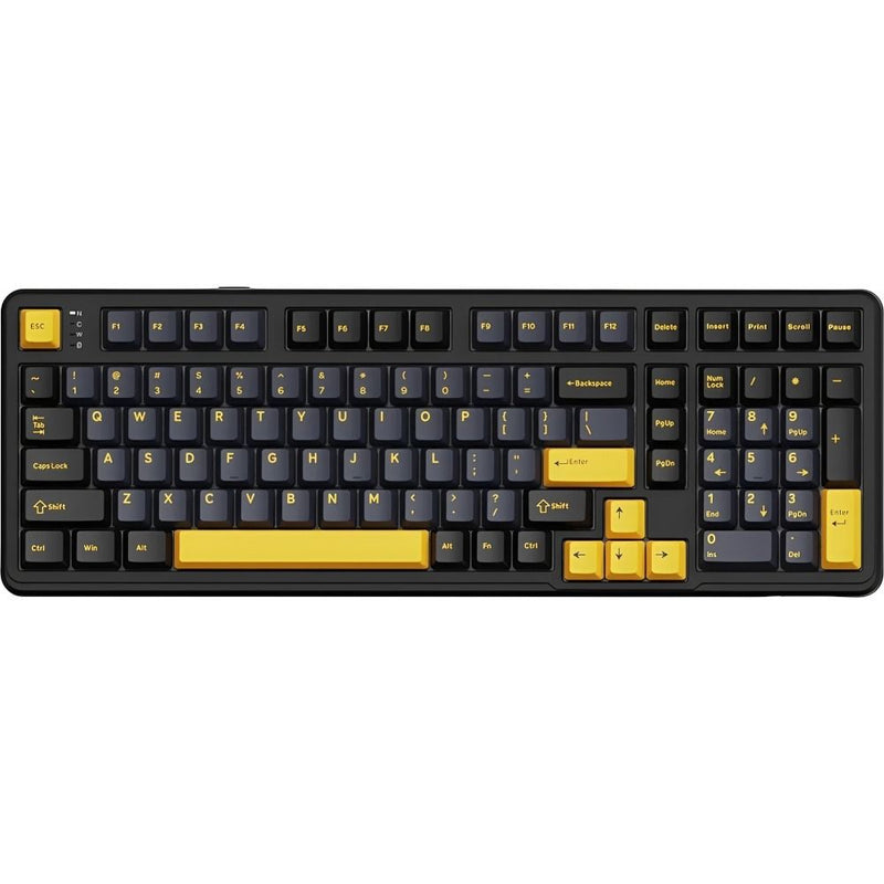 TECLADO MECANICO WIRELESS ATTACK SHARK X98 RGB/100%/TRI MODE/STRAWBERRY SW(LINEAR)/STAR BK