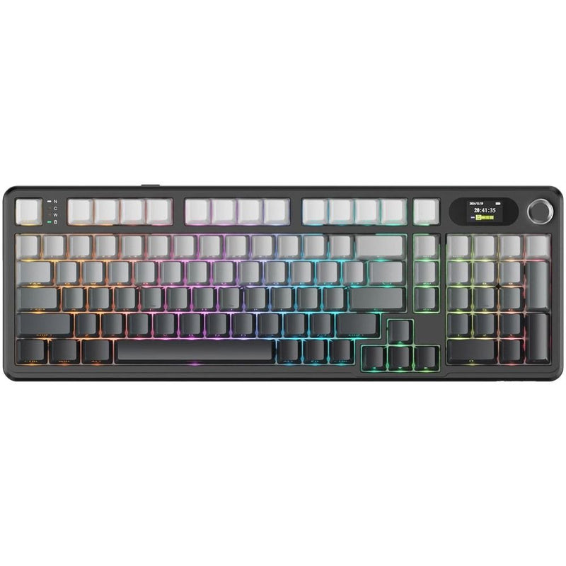 TECLADO MECANICO WIRELESS ATTACK SHARK X98PRO RGB/DISP LED/96%/BLUBERRY SW/MOONLIT NIGHT