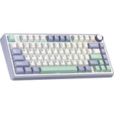 TECLADO MECANICO WIRELESS AULA F75 RGB/75%/ICE VEIN SW(LINEAR)/ING/CEDAR WHITE/GREEN