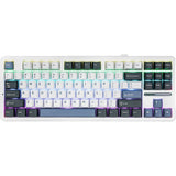 TECLADO MECANICO WIRELESS AULA F87 RGB/80%/GRAY WOOD SW(LINEAR)/ING/WHITE/GRAY/BLUE