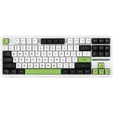 TECLADO MECANICO WIRELESS AULA F87 RGB/80%GRAY WOOD SW(LINEAR)/ING/WHITE/BLACK/GREEN