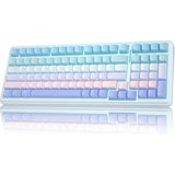 TECLADO MECANICO WIRELESS AULA F99 RGB/96%/PETAL SW/ING/BLUE PURPLE SIDE PRINTED