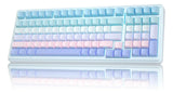 TECLADO MECANICO WIRELESS AULA F99 RGB/96%/PETAL SW/ING/BLUE PURPLE SIDE PRINTED