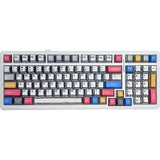 TECLADO MECANICO WIRELESS AULA F99 RGB/96%/V3 GRAY WOOD SW(LINEAR)/ING/COSMIC GRAY