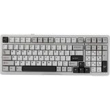 TECLADO MECANICO WIRELESS AULA F99 RGB/96%/V3 GRAY WOOD SW(LINEAR)/ING/LIGHT GREY/WHI/DARK G
