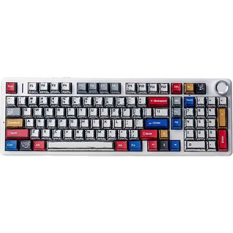 TECLADO MECANICO WIRELESS AULA F99 PRO RGB/96%/STAR VECTOR SW(LINEAR)/ING/COMICS-STAR
