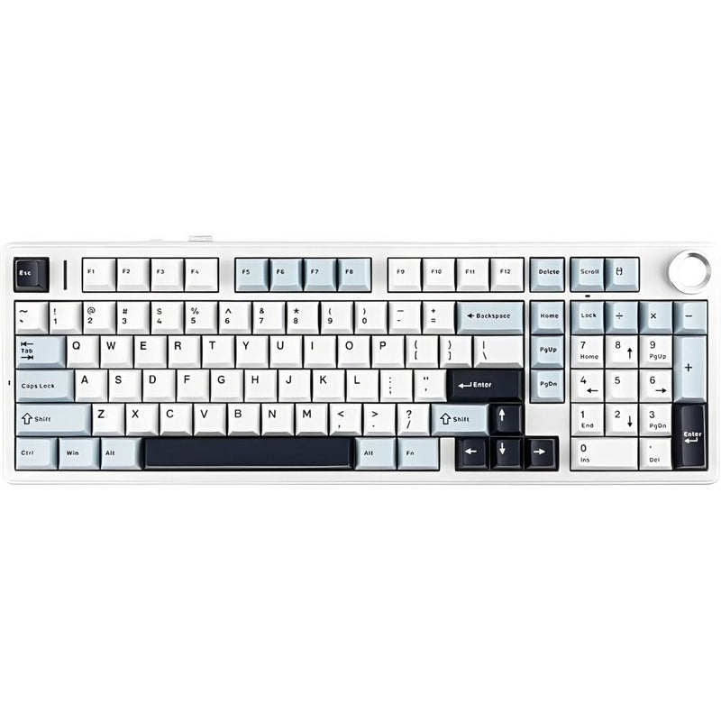 TECLADO MECANICO WIRELESS AULA F99 PRO RGB/96%/STAR VECTOR SW/ING/LIGHT BLUE/WHI/BK PURPLE
