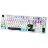 TECLADO MECANICO WIRELESS AULA F99 PRO RGB/96%/STAR VECTOR SW/ING/LIGHT BLUE/WHI/BK PURPLE