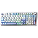 TECLADO MECANICO WIRELESS AULA F99 PRO RGB/96%/STAR VECTOR SW/ING/LIGHT BLUE/WHI/DARK PURPLE