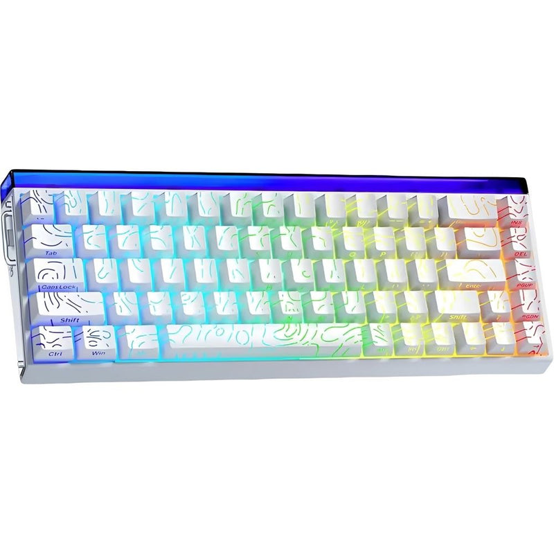 TECLADO MECANICO AULA HERO 68 HE 8K RGB/65%/PLUTO MAGNETIC SW/WHITE