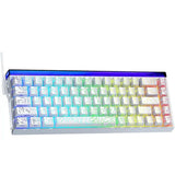 TECLADO MECANICO AULA HERO 68 HE 8K RGB/65%/PLUTO MAGNETIC SW/WHITE