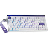 TECLADO MECANICO WIRELESS AULA HERO 84 HE 8K RGB/75%/PLUTO MAGNETIC SW/WHITE/PURPLE