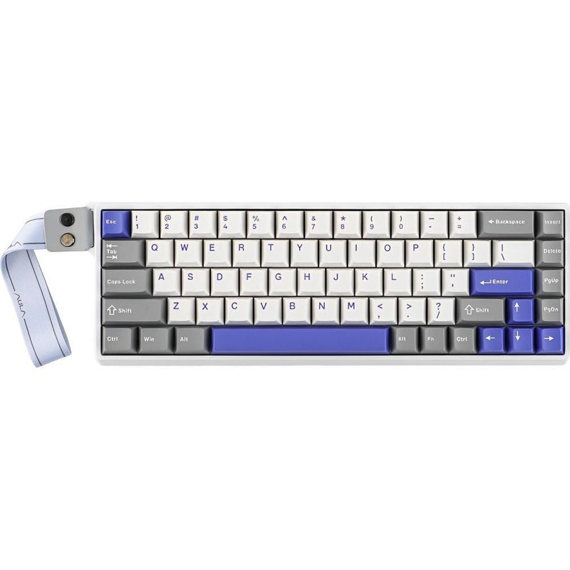 TECLADO MECANICO AULA WIN68HE MAX RGB/65%/8K/YONGCHUN MAGNETIC SW/WHITE/GRAY/BLUE