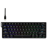 TECLADO MECANICO AULA WIN60 HE RGB/60%/8K/GRAY WOOD MAGNETIC SW/BLACK