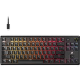 TECLADO MECANICO CORSAIR K70 CORE TKL RGB/80%/MLX RED SW (LINEAR) BLACK CH-911911E-NA 156270
