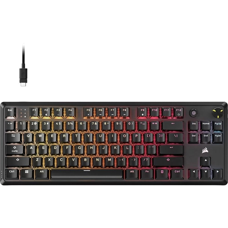 TECLADO MECANICO CORSAIR K70 CORE TKL RGB/80%/MLX RED SW (LINEAR) BLACK CH-911911E-NA 156270