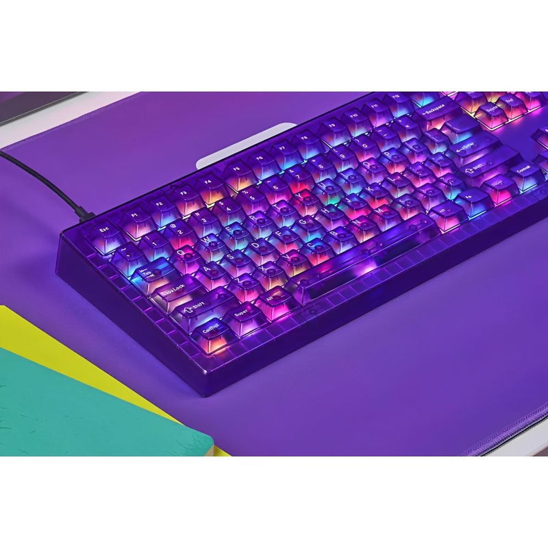 TECLADO MECANICO GAMER DROP CSTM80 KEYSTERINE ATOMIC PURPLE WIRED RGB MDX-38406-1