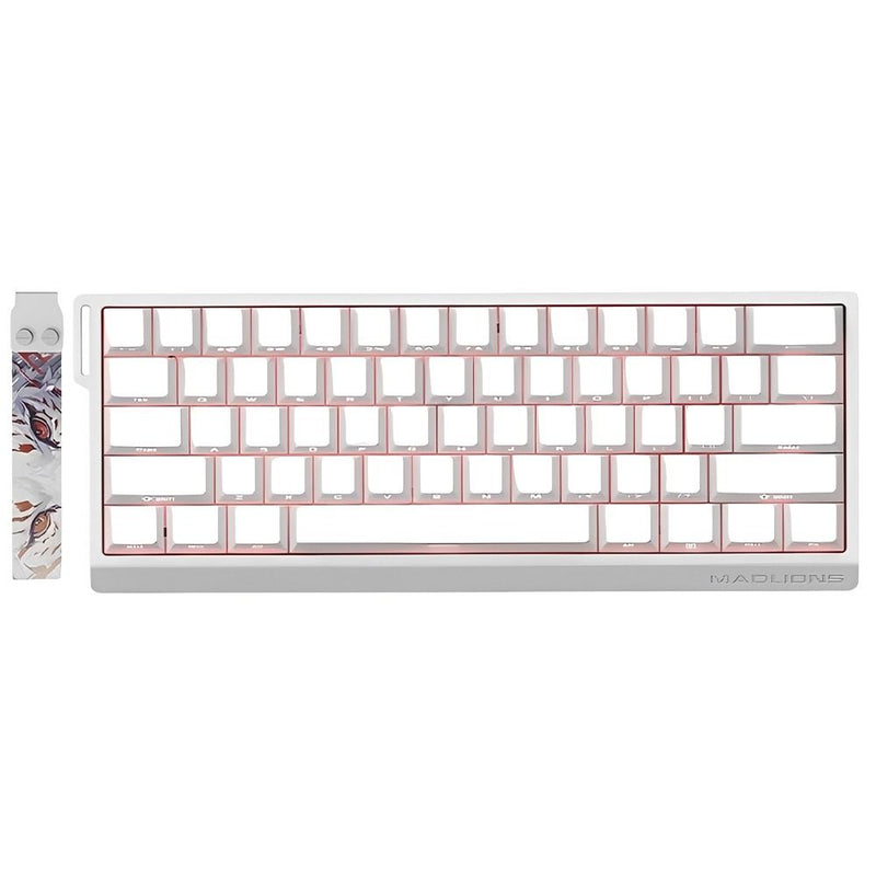 TECLADO MECANICO FGG MAD 60 HE RGB/60%/8K/RAPID TRIGGER/MAGNETIC AMBAR PRO SW/WHITE