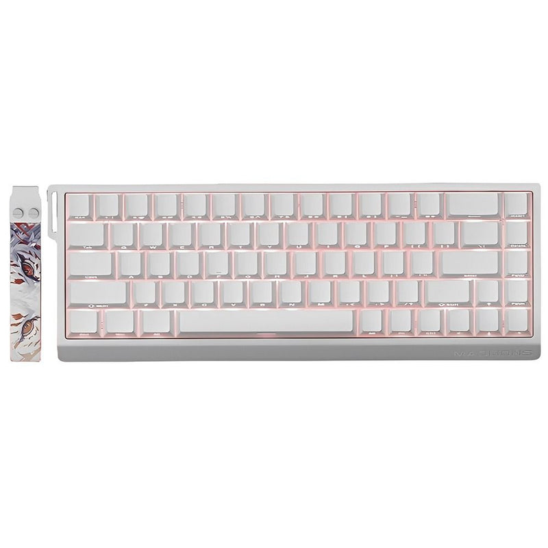 TECLADO MECANICO FGG MAD 68 HE RGB/68%/8K/RAPID TRIGGER/MAGNETIC AMBAR PRO SW/WHITE
