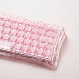 TECLADO MECANICO GRAVASTAR MERCURY V60 RGB/60%/8K/RAPID TRIGGER/MAGNET SW/CRYSTAL PINK